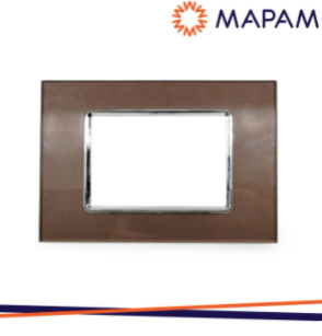 VIMAR Mapam Placca vetro 6003bl-7 t2 3p bronzo