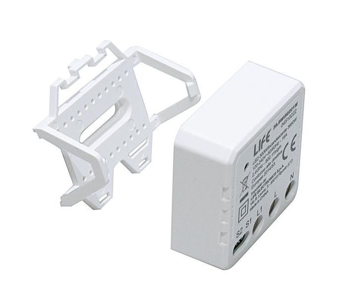 Modulo 1CH (ON)/OFF - ON/OFF -Mini con Puls/Int, Smart LIFE, Wireless 2,4GHz 220V LED 300W/Inc.3680W