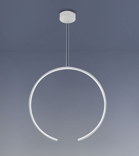 SOSPENSIONE PENDANT OLYMPIC 1G BIANCO 30W 1580LM 3000K 600MM WHITE 2M CABLE