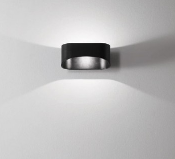 APPLIQUE ISYLUCE Drappo piccola mm180x80x120 cm 10w 4000k nero 