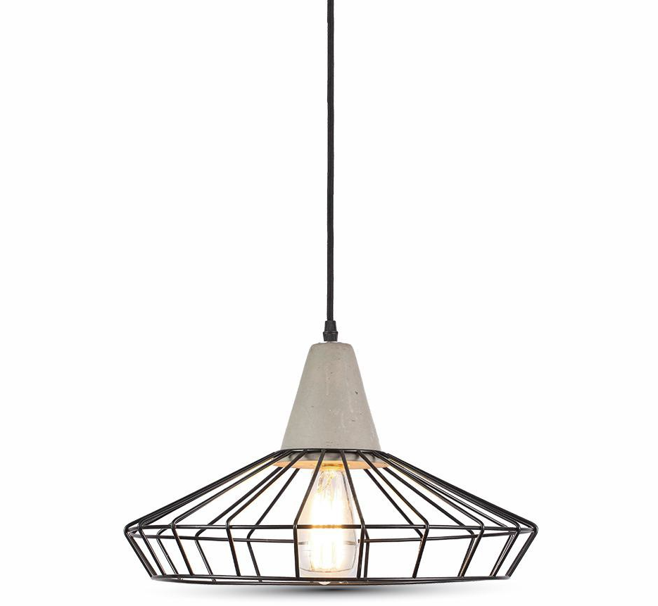 LAMPADARIO IN CALCESTRUZZO+RETINA   330MM                                                                               