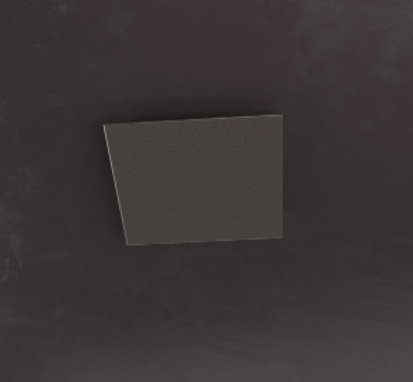 TOP LIGHT FLOPPY NERO CM 38 X 12 CM LAMPADINA GX53