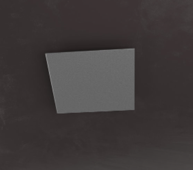 TOP LIGHT FLOPPY GRIGIO ANTRACITE CM 58X15 CM LAMPADINA GX53