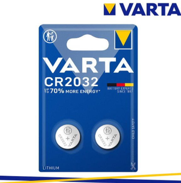 Varta cr 2032 batterie a bottone al litio da 3v blister 2pz