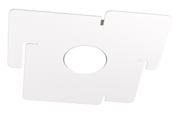 Plafoniera moderna Top Light ECHO 1161 1 GX53 LED metallo bianco lampada soffitto