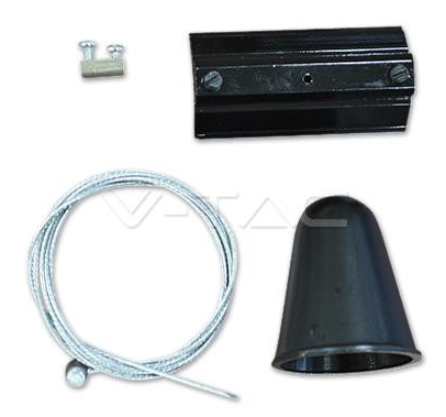 LUCI PENDENTE DELLA PISTA KIT 1M/4 FILI NERO                                                                            