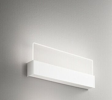 PERENZ Applique In Alluminio Bianco E Diffusori In Acrilico Trasparente Ghost 