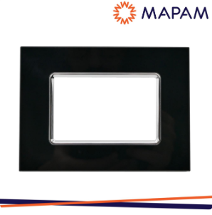 MTX MAPAMK Placca vetro 5003bl-2 t3 3p nero