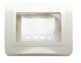 Ave placca ip55 ral9010 membrana s44 3moduli stagna 