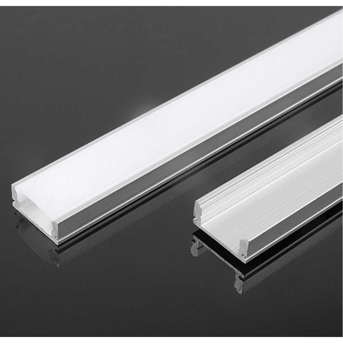 V-TAC Led profilo in aluminio per striscia2000x17.4x7mm milky