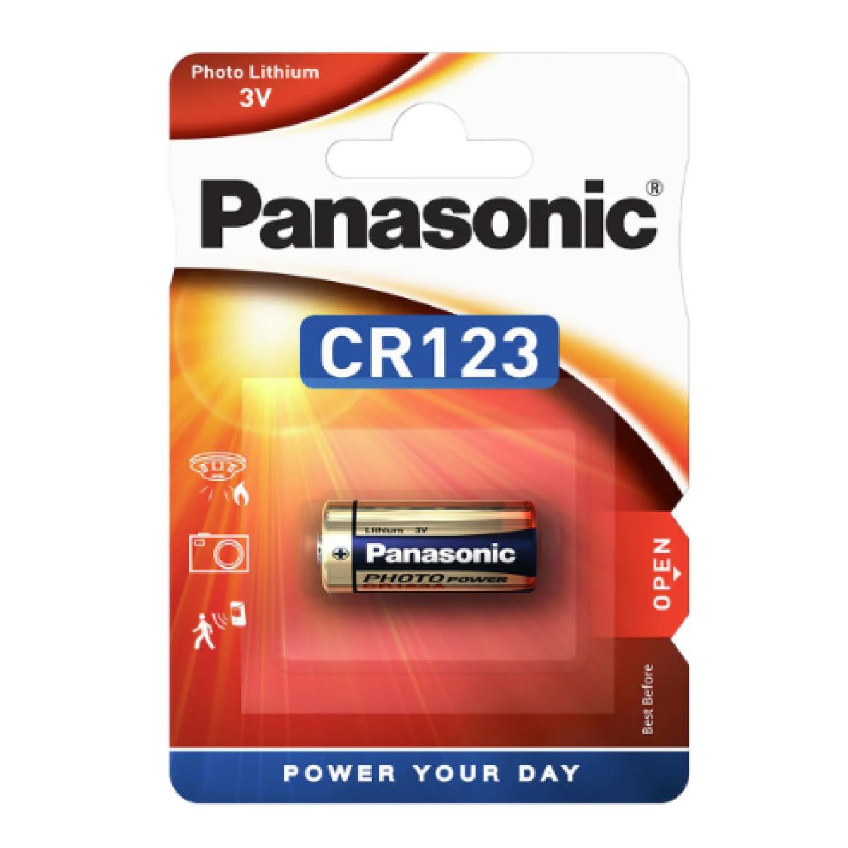 PANASONIC - Blister micropila photo litio cr123