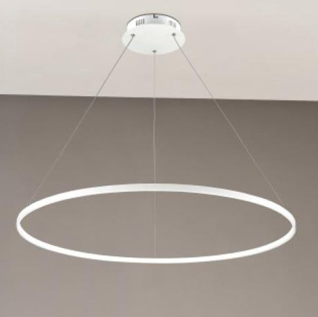 Isyluce Sospensione Aluring rotonda colore bianco cm80x150h LED 32w 3200k