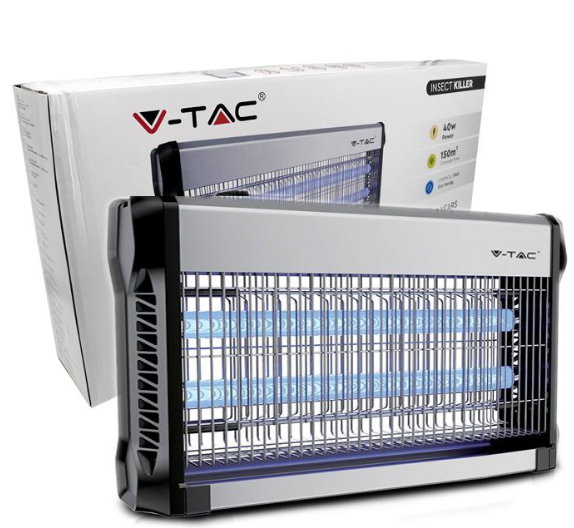 V-TAC ZANZARIERA 2 x 20w lampada cattura insetti 