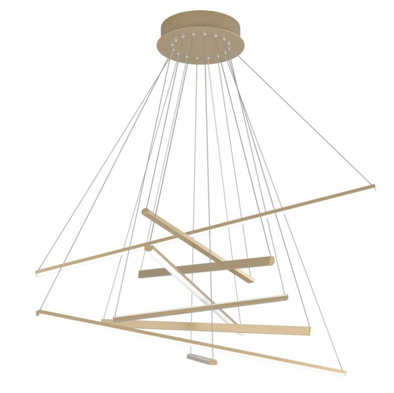 TOPLIGHT Lampadario classico oro dna 1182 s100 go led sospensione lampada soffitto