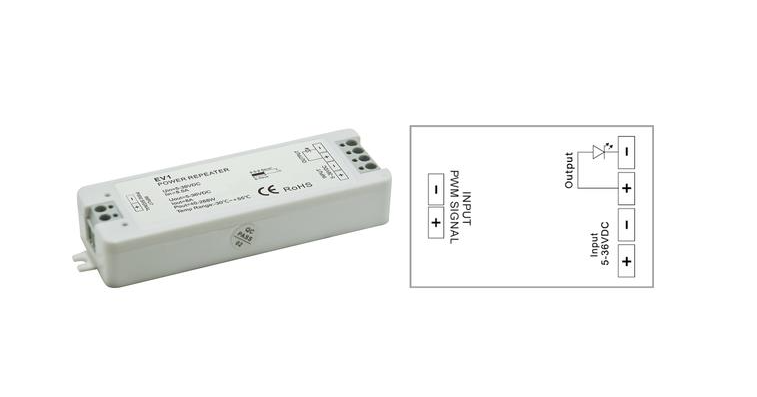 Amplificatore 1CH Monocolore 12V 96W /24V 192W 8A (max) L97