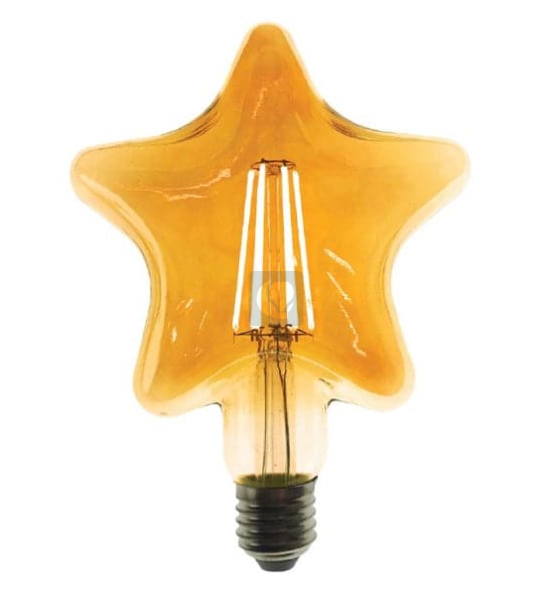 LAMPADA VINTAGE STELLA STAR 6W 420LM 2700K 140X185MM