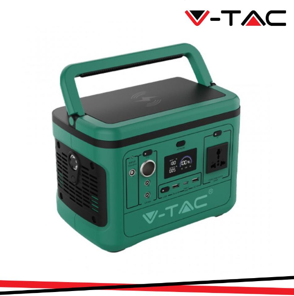 V-TAC Power station m6 litio uscita 1000w ric c/pannel o 220v 