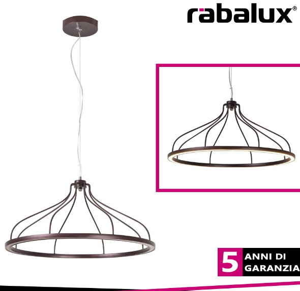 Eaden pendant led met.brown 35w 2800lm 3000k