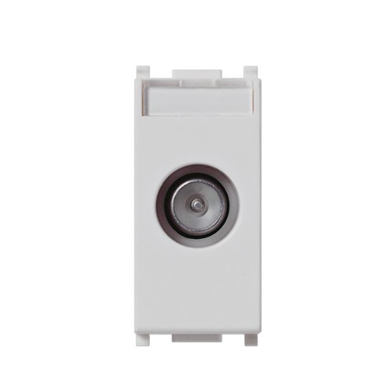 MAPAM Presa tv passante 634b/vmr bianco