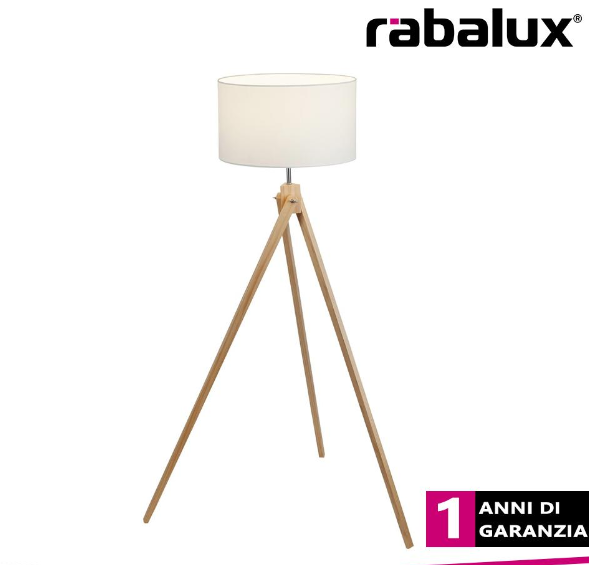 PIANTANA DA TERRA Soren floorlamp e27 max60w white+natural