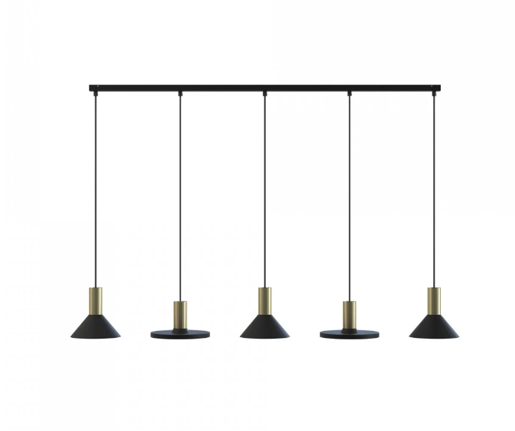 Nowodvorski SOSPENSIONE HERMANOS V BLACK/SOLID BRASS