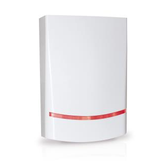A.M.C Sirena Autoalimentata Col. Bianco- Lamp. Rosso A Scorrim. +Stato Imp/All