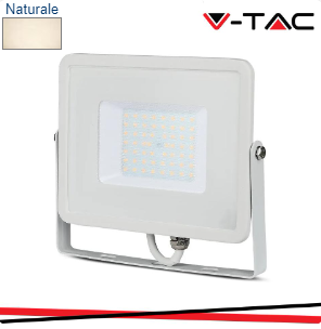 V-TAC 50w led proiettore smd samsung chip corpo bianco 4000k