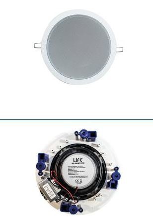 LIFE ALTOPARLANTE DA SOFFITTO 6,5'' +TRASF.100V 30/15/7.5W, 30W 8Ohm BIANCO