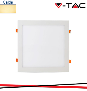 V-TAC 12w led mini pannello montaggio ad incasso quadrato 3000k   