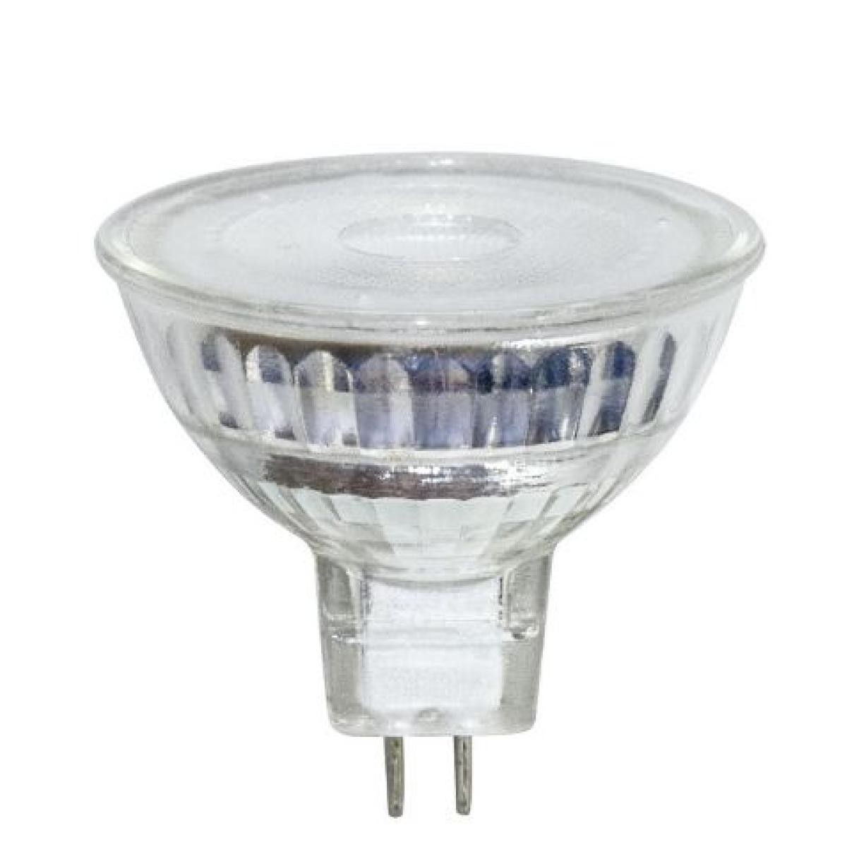 LAMPADA LED MR16 Vetro, GU5.3, 5.5W, BA36°, 3000K, 12Vdc, LM525 (F.T.), CRI80, 50*48mm, Classe F