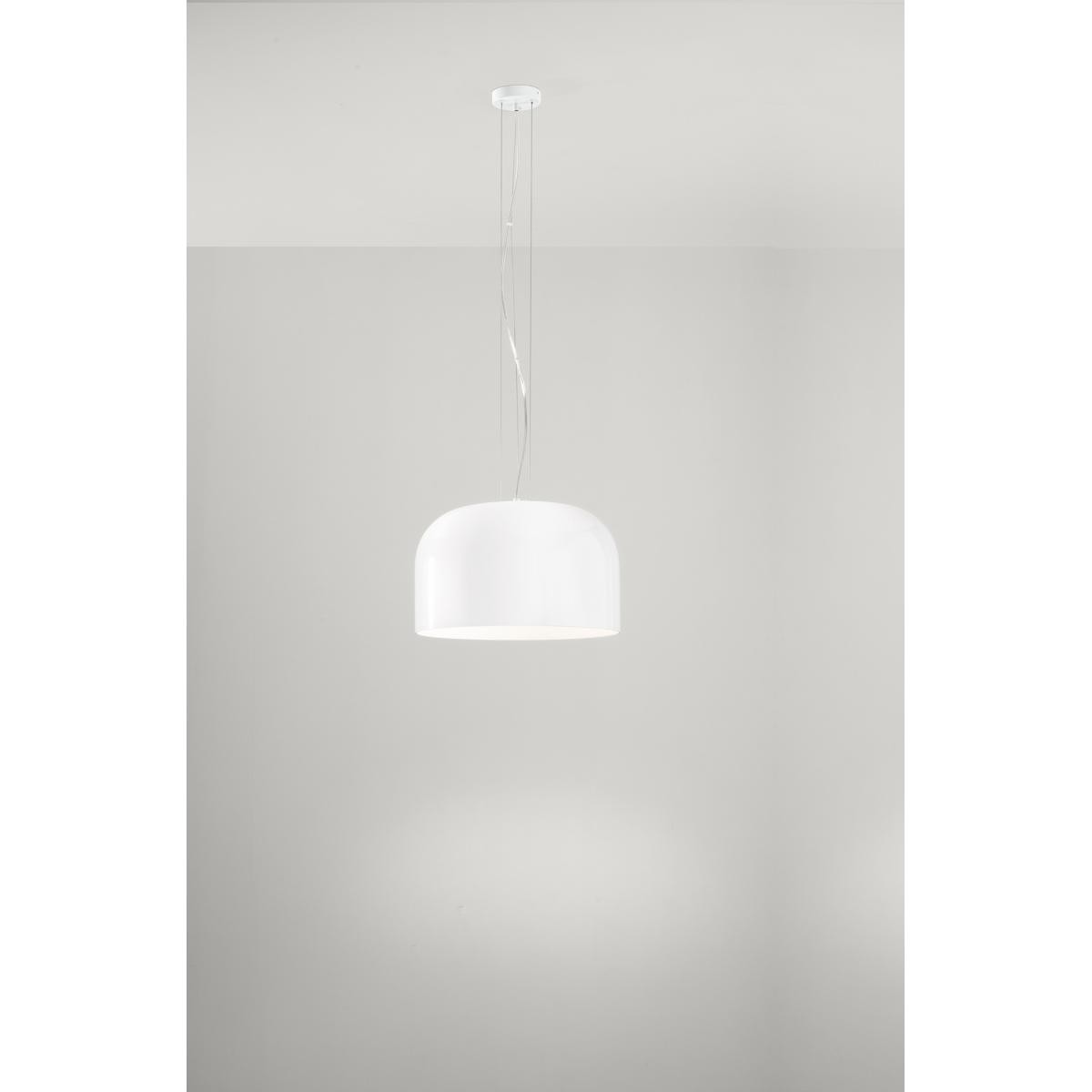 PERENZ GLOSSY SOSPENSIONE IN VETRO BIANCO