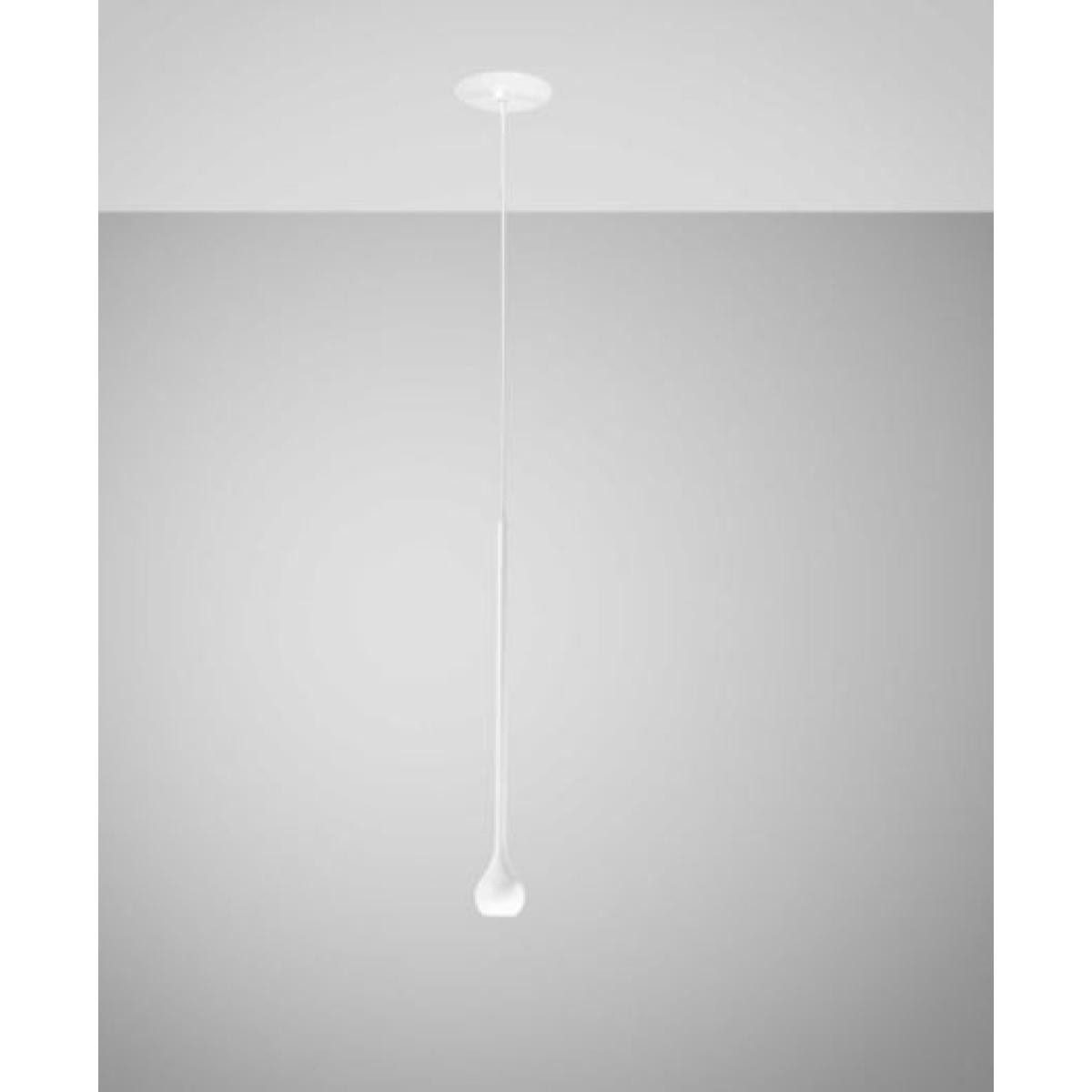 GEA LED URSULA Sospensione ad incasso con montatura in alluminio.Finitura oro con rosone nero satinato