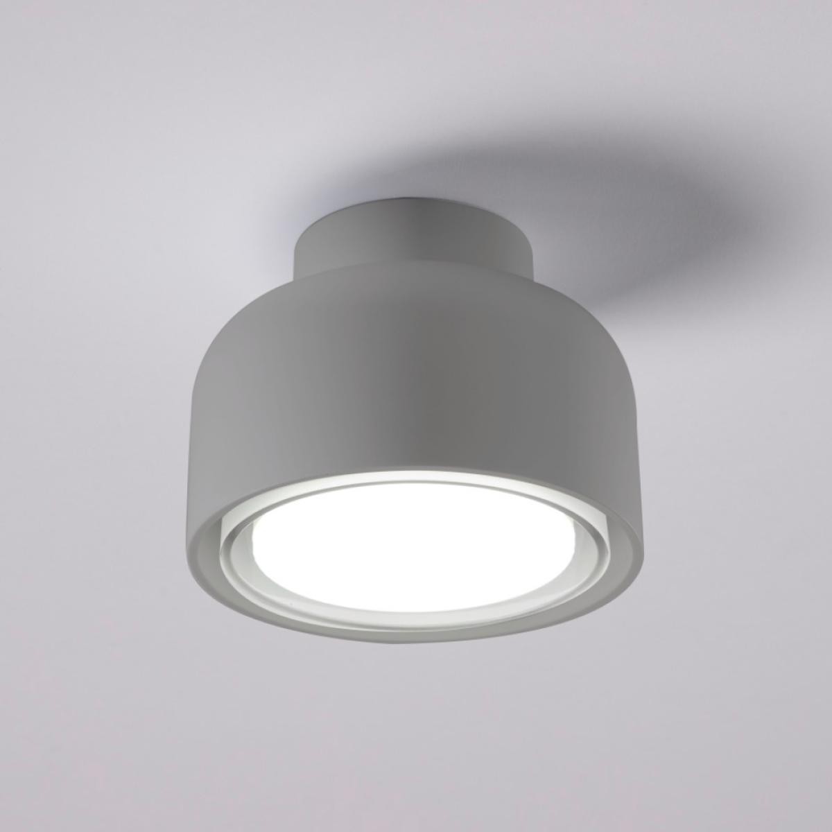 VIVIDA APPLIQUE BOTTONE CEILING 1X12W GX53 TITANIO 