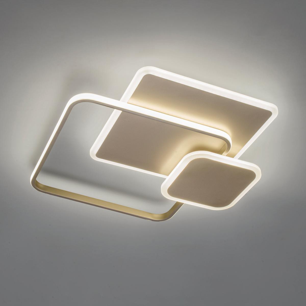 PLAFON DECLINE 3.6W.CCT CHANGEABLE 3000K/4000K 555X450XH71MM SABBIA