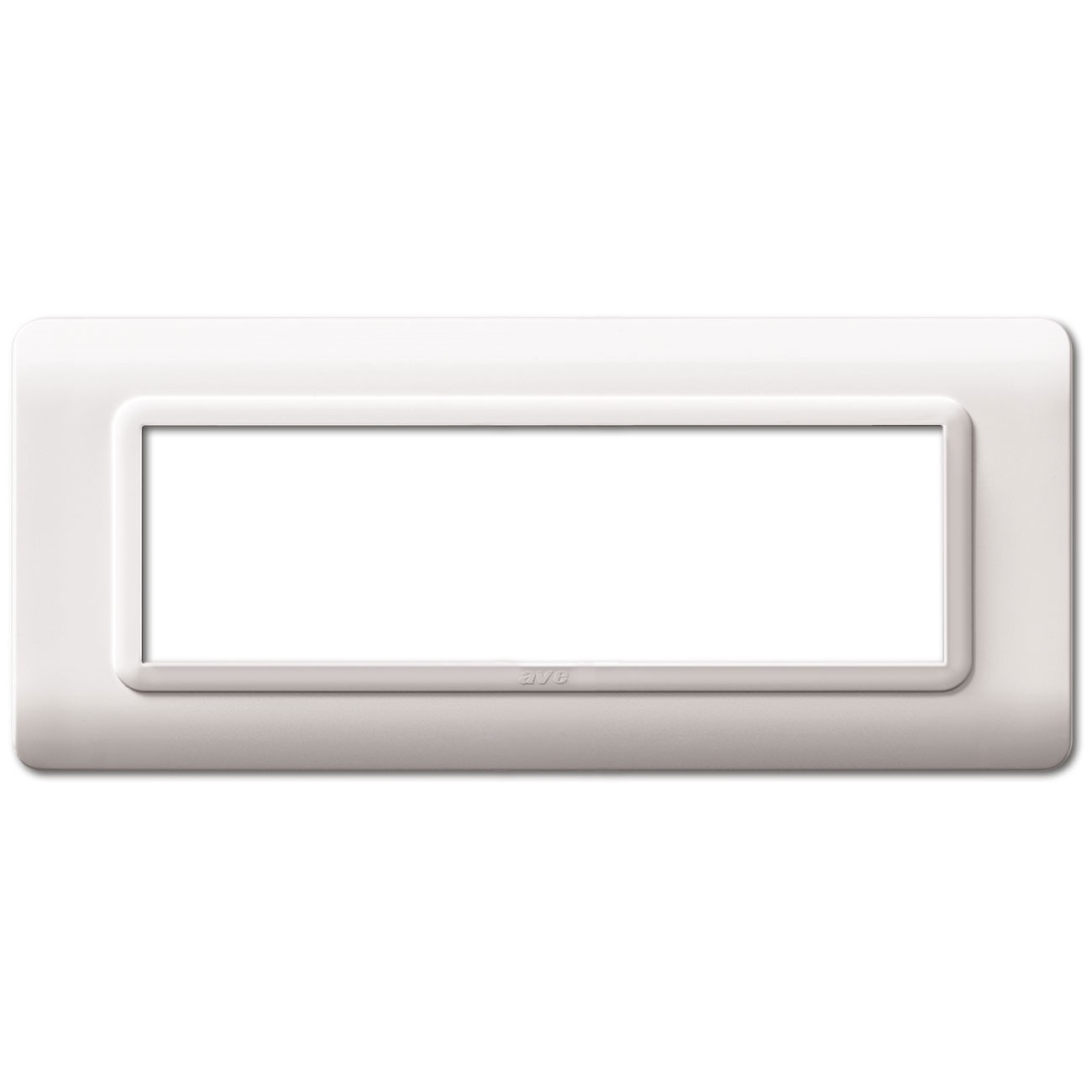 AVE Placca tecnopolimero, S44 colore bianco – 7 Mod.
