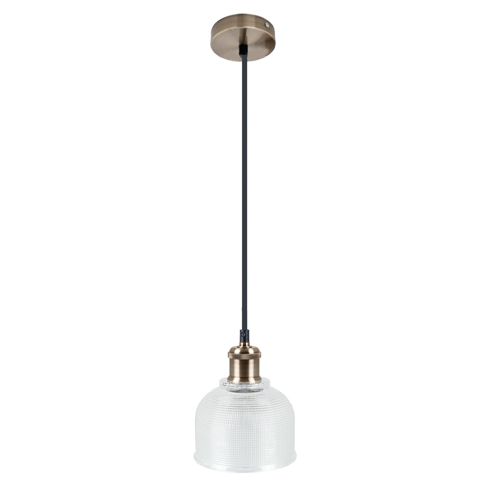 Lampadario con Portalampada Vetro Trasparente E27 60W V-tac