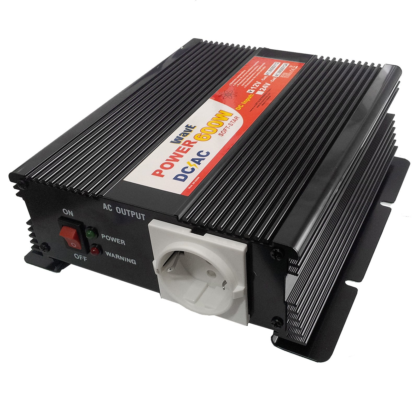 Power Inverter Dc Ac 12v 220V 600 Watt Onda Sinusoidale LIFE per Auto  Camper - Area Illumina