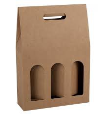 SCATOLA CARTONE COMPLETA 3 BOTTIGLIE