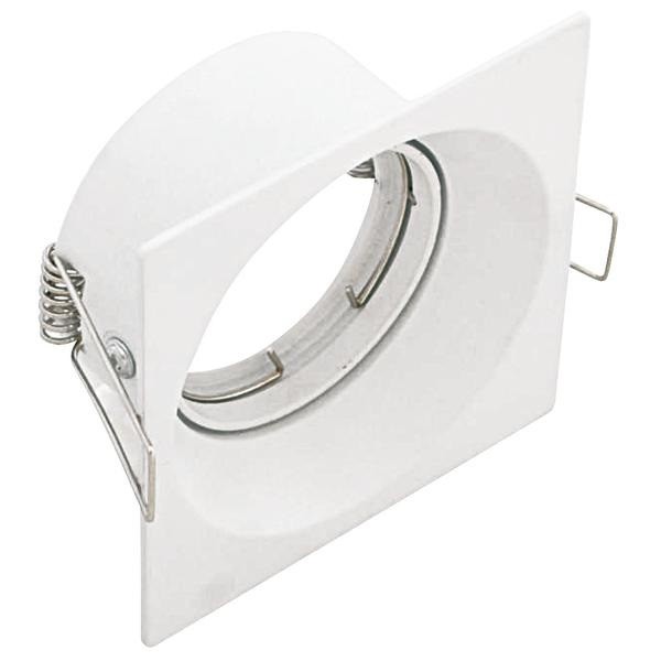 Supporto Porta faretto quadrato per lampade led bianco LIFE