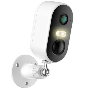 ISYWI Telecamera a batteria Isiwi Wireless FLAI+ 2K Bullet fissa per esterno IR LED SHOWCOLOR Audio 9010-000012