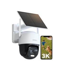  Imou 5MP Telecamera WiFi Esterno Senza Fili con Pannello Solare, a Batteria | 5000mAh, Videocamera Sorveglianza Wi-Fi Esterno