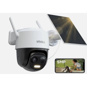 Imou 5MP Telecamera WiFi Esterno Senza Fili con Pannello Solare, Videocamera Sor