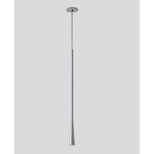 GEA LED DAFNE Sospensione ad incasso singola con montatura in alluminio. Finitura oro satinato con rosone nero satinato