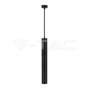 1xgu10 pendante nero d:60x500mm - v-tac