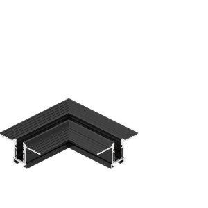 Giunto Tipo 90° Orizzontale per binari serie INVISIBLE 39.9TL024BE*, colore NERO