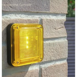 Lampeggiatore Led A Muro Universale 24-230V Automazione Cancelli Garage 550/1036