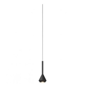 AYGO SOSP. 1 LUCE NERO CON CAVO CM.250 E ROSONE DA INCASSO NERO