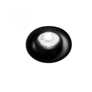 Faretto ISYLUCE Simplie Rotondo da Incasso in Alluminio NERO Attacco GU10