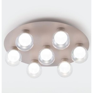 VIVIDA ESSENCE PLAFONIERA 7 LUCI CHAMPAGNE 7X8W 3000K