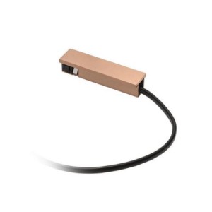 GEA LED CONNETTORE SINGOLO CHAMPAGNE PER BINARIO